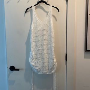 SHEIN knitted drawstring bathingsuit coverup